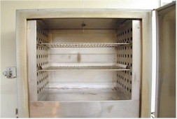 Mechanical convection oven used for 
cut and weigh method. click to enlarge